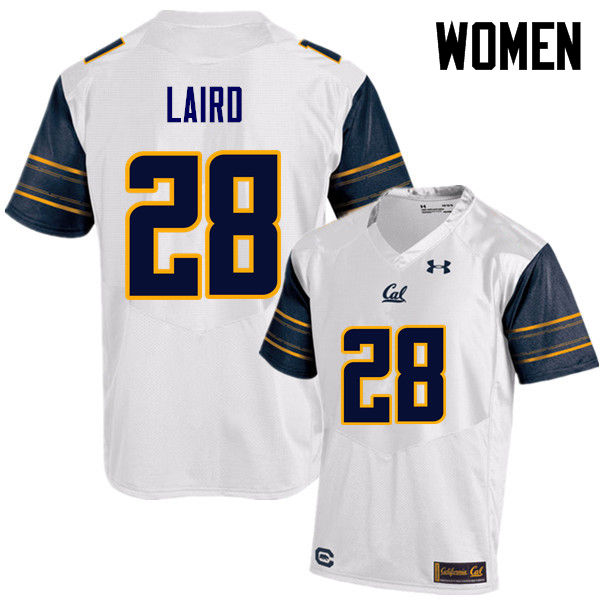 Women #28 Patrick Laird Cal Bears (California Golden Bears College) Football Jerseys Sale-White - Click Image to Close